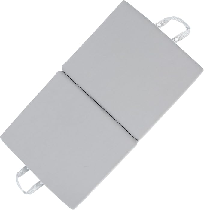 Naroote Bath Kneeler, Bath Kneeling Pad Non Slip Knee Cushion Foam Bath Kneeler and Elbow Kneeling Rest Pad Bathtub Kneeling Pad Baby Bath Mat for Bathing Baby (Grey with Grey)