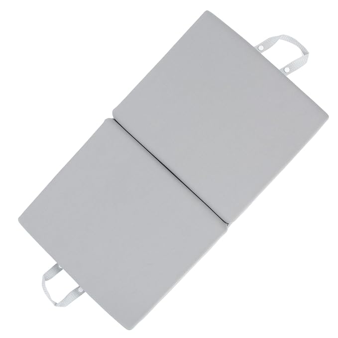 Baby Bath Kneeler, Thick,Foldable Non,Comfortable Bath Kneeler and Elbow Kneeling Rest Pad for Baby Bathing Parents (Grey with Grey)