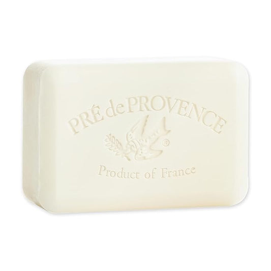 Pre de Provence Artisanal Soap Bar, Enriched with Organic Shea Butter, Natural French Skincare, Quad Milled for Rich Smooth Lather, 8.8 Ounce, Milk