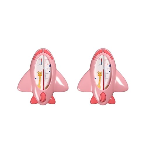 Bath Thermometer Turtle Floating Water Temperature Sensor for Newborns, Waterproof Pink 2pcs Bath Water Thermometre for Safe Bathing