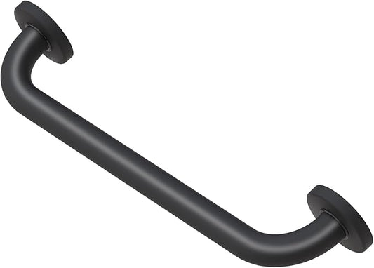 ROTHLEY 18 Inch Grab Bar for Bathtubs and Showers: Stainless Steel Shower Grab Bar Wall Mounted Shower Handle with Concealed Screws for Toilet Assistance (Matte Black)