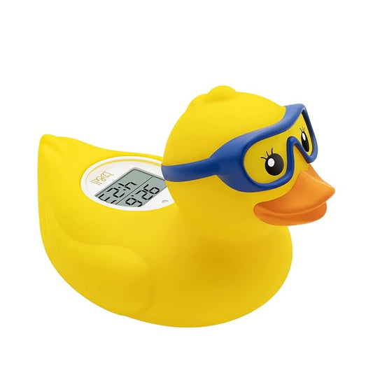 b&h Baby Bath Thermometer, The Infant Bath Floating Toy Safety Temperature Water Thermometer, Baby Bath Essentials (Diving-Goggles Duck)