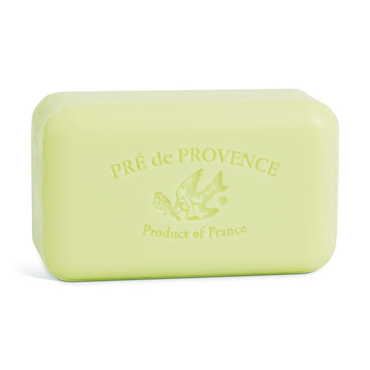 Pre de Provence Artisanal Soap Bar, Natural French Skincare, Enriched with Organic Shea Butter, Quad Milled for Rich, Smooth & Moisturizing Lather, Linden, 5.3 Ounce