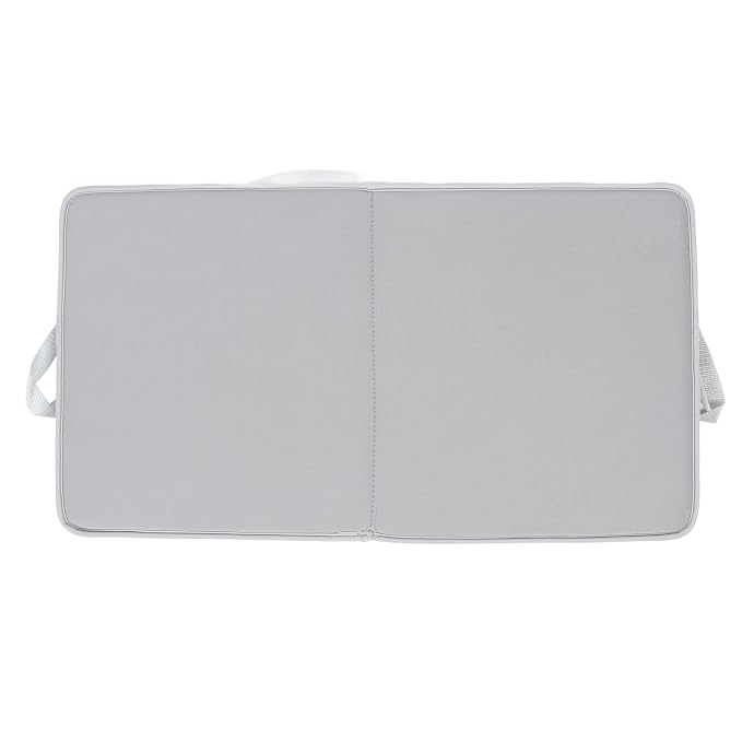 Baby Bath Kneeler, Thick,Foldable Non,Comfortable Bath Kneeler and Elbow Kneeling Rest Pad for Baby Bathing Parents (Grey with Grey)