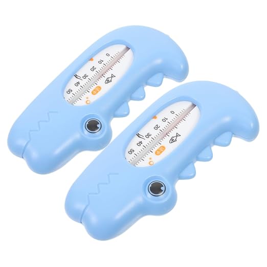2pcs Baby Bath Waterproof Pool for Infants and Toddlers Easy to Read LCD Display Cartoon Design for Accurate Water Temperature Measurement