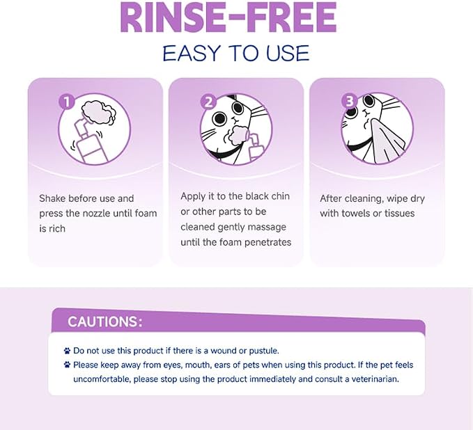 Paw Cleaner for Dogs & Cats, No-Rinse Foaming Pet Foot Washer for Dirty, Muddy Paws, Gentle, Fragrance-Free, pH Balanced Foaming Cleanser with Silicone Bristle Brush, 5 fl oz