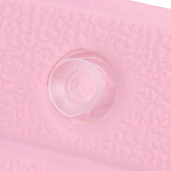 Bath Pillow, Bathtub Head Neck Support, Soft Foam Padded Spa Tub Headrest Back Shoulders Support Cushion Bathroom (Pink)