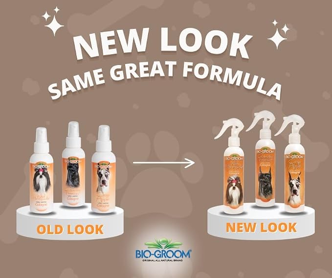 Bio-groom Crisp Apple Dog Cologne - Deodorizing Spray, Bathing Supplies, Puppy Wash, Cat & Dog Grooming Supplies, Cruelty-Free, Made in USA - 8 fl oz 1-Pack