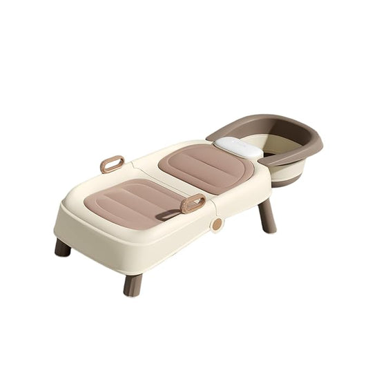 Portable Hair Washing Station,Hair Washing Station for Kids,Baby Bath seat Chair,Foldable Shampoo Chair for Kids,Toddlers,Pregnant Women, Adults,Older People(2,44inch)