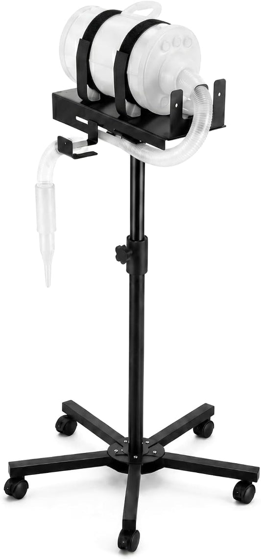 Geetery Grooming Dog Dryer Stand with Swivel Wheels, Pet Hair Dryer Stand, Easy to Move, Adjustable Height and 360° Rotatable Metal Sturdy Base, Universal for Dog and Cat Grooming Hairdryers