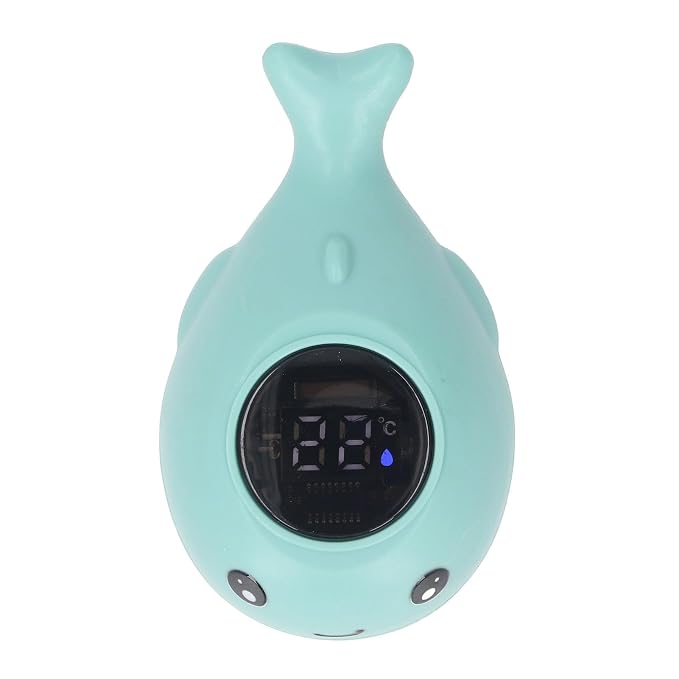 Blue Whale Bath LED Display Temperature for Bathtub Floating Toddler Pool Toy Alert