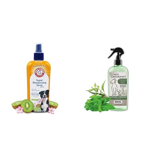 Arm & Hammer for Pets Super Deodorizing Spray, 8 Fl Oz - 2 Pack & Wahl Deodorizing & Refreshing Pet Deodorant for Dogs - Eucalyptus & Spearmint to Refresh The Skin and Coat