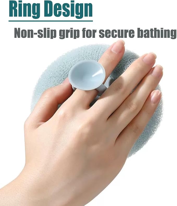 Super Soft Sunflower Suction Cup Bath Ball, 2026 Upgraded 2-in-1 Sunflower Bath Ball Exfoliating Bath Sponge Cleaning Brush, Mesh Shower Body Sponge Accessories for Women, Men Shower (2 Color)