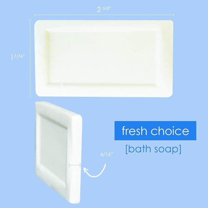 Bulk Hotel Soap, Individually Wrapped Bar Soaps, Mini Trial Size Toiletries, Bath Body Hand Soap for Vacation Rentals and Motel Guest Bathroom, 0.85 oz, Pack of 500
