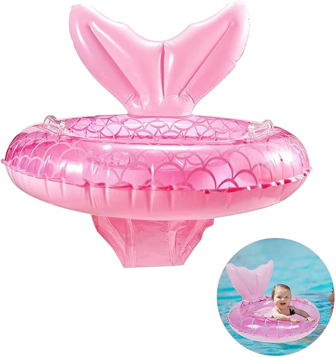 AIYUENCICI Baby Swimming Float, Inflatable Floatie Raft with Handle, Children Waist Float Ring Kids Water Pool Beach Party Toys, Toddler Swim Ring 8-48 Months