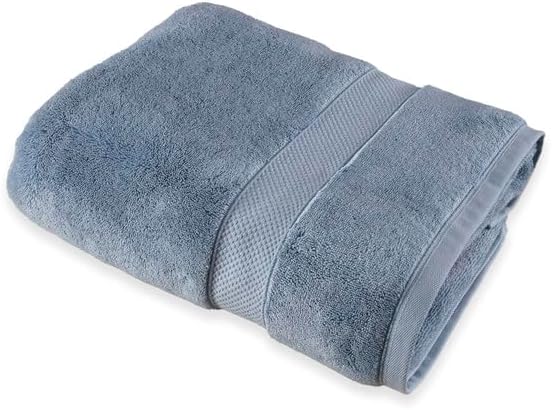 Maisonette Loft Egyptian Cotton Turkish Bath Towels, Soft, Absorbent, Ideal Quick Dry Large Luxury Bath Towel Set for Shower (30" x 58", 4 Pack), Blue (Harbor Blue)