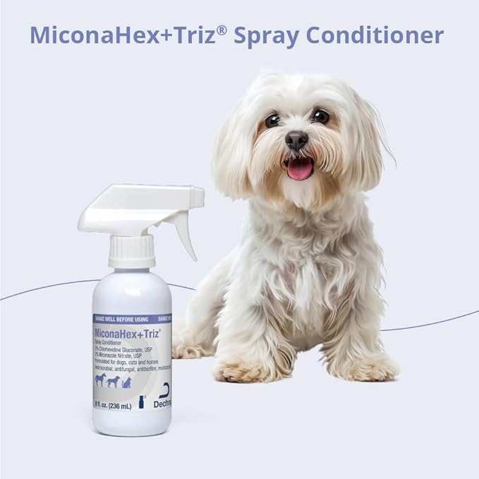 MiconaHex+Triz Spray Conditioner for Dogs, Cats and Horses, 8 oz, Clear