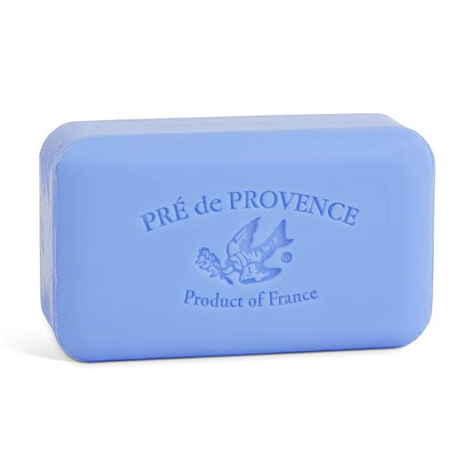 Pre de Provence Artisanal Soap Bar, Natural French Skincare, Enriched with Organic Shea Butter, Quad Milled for Rich, Smooth & Moisturizing Lather, Starflower, 5.3 Ounce