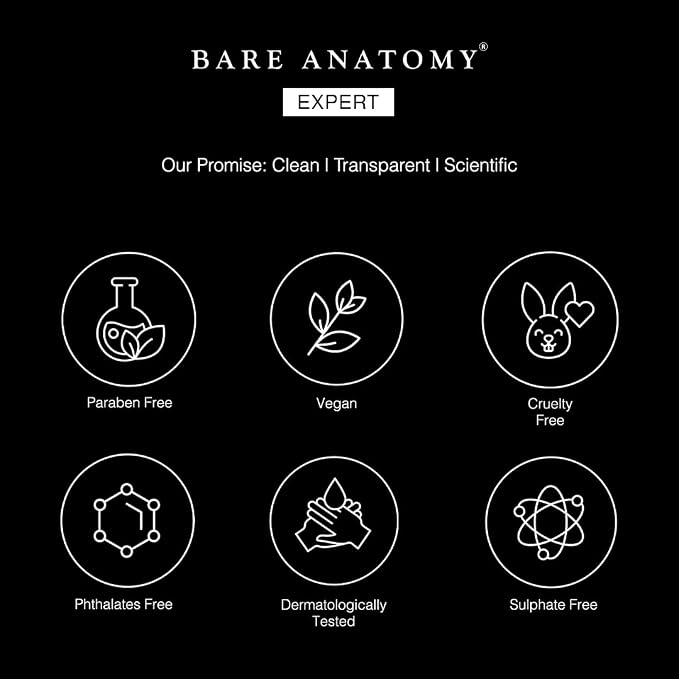 Bare Anatomy Volumizing Shampoo | For Fine Hair - Adds Lift & Body, Volumizing & Detangling Without Weighing Down | Paraben & Sulphate Free | Women & Men | 8.4 Ounce
