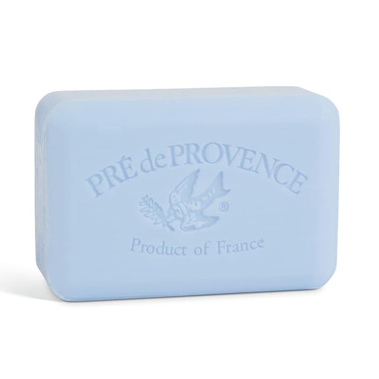 Pre de Provence Artisanal Soap Bar, Enriched with Organic Shea Butter, Natural French Skincare, Quad Milled for Rich Smooth Lather, 8.8 Ounce, Ocean Air