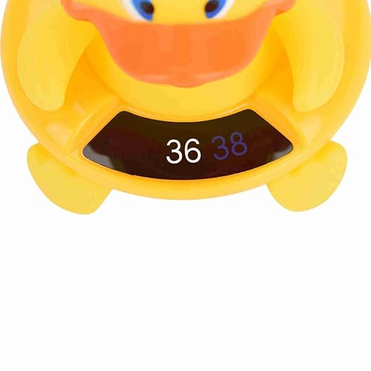 Baby Bath Thermometer, Floating LED Display Infant Thermometer, Safety Water Temperature Monitor with Auto Sensor for Newborn Toddler Bath Time (Yellow)