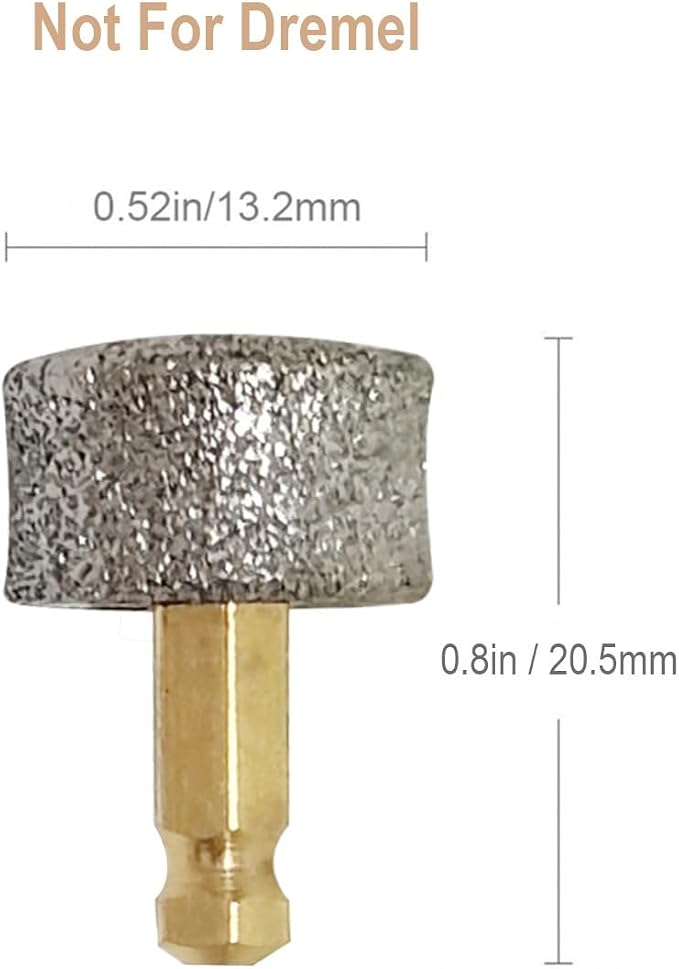 Dog Nail Grinder Replacement Heads/Tips - Designed for Large Dog with Thick, Tough Nails - for Casfuy, LuckyTail and Most Brands' Cat/Pet/Dog Nail Grinders