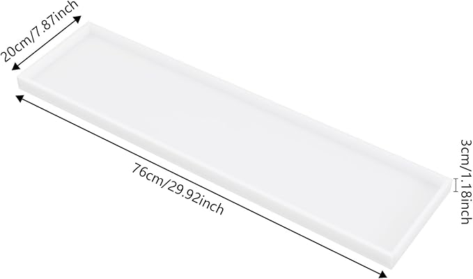 Pure White Acrylic Bathtub Tray 8mm Thick - Bathtub Rack Bath Tub Shelf for Bathroom Acrylic Tub Caddy Bathroom Organizer Rectangular Modern Bathtub Caddy Hold Phone Tablet Wine Glasses