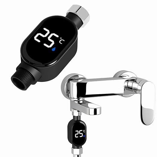 Bath Thermometer for Bathtub, Smart Temperature Digital Display Faucet Bath Thermometer, Measurable 0-99 ℃, for Home Bathroom Kitchen
