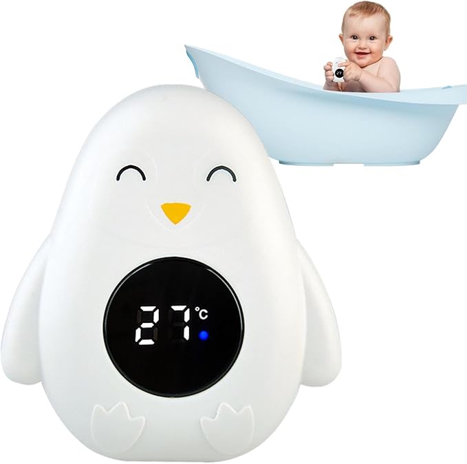 Baby Bath Thermometer, Baby Bath Thermometer with LED Display, Digital Bath Thermometer, Bath Temperature Tester, Kids Bath Thermometer, Floating Thermometer Baby Bath for Newborns, Infants, toddleers