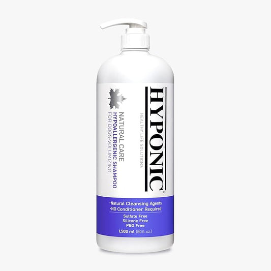 HYPONIC Hypoallergenic Premium Dog Shampoo (Volumizing, 3X’s Size, Save 25% 50.7 oz) - Poodles, Bichons and/Dogs requiring Volume