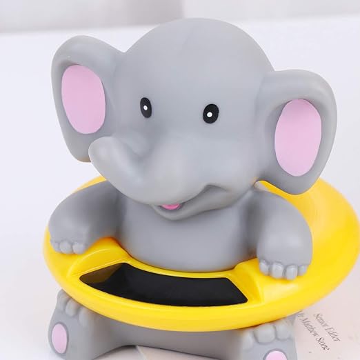Cartoon Elephant Bath Tub Thermometer Electronic Temperature Thermometer for Boy Girl for Indoor Random Color