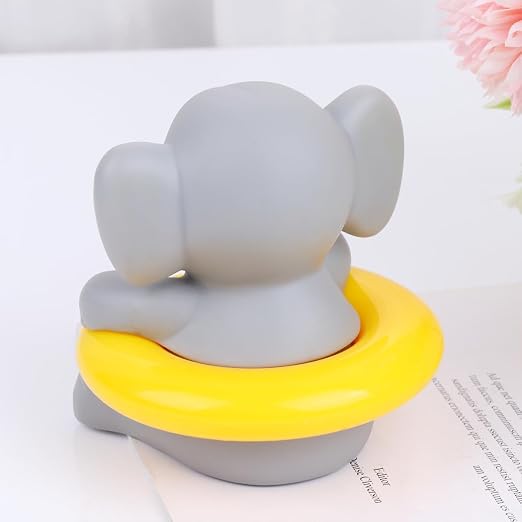Cartoon Elephant Bath Tub Thermometer Electronic Temperature Thermometer for Boy Girl for Indoor Random Color