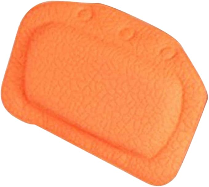Angoily Bath Pillow with Suction Cups Bathtub Pillow Headrest Sponge Cushion for Head and Neck Support Waterproof Lightweight Washable Spa Accessory for Relaxing Soak 12.20 X 8.26 X 0.78 in