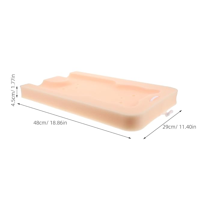 Ipetboom Newborn Bath Seat: Baby Bath Mat Cushion - Infant Sponge Bathing Pad for Sinks and Tubs, Soft Water Cushion for Toddlers Newborns