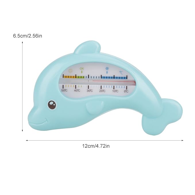 Ejoyous Baby Bath Thermometer, Digital, Blue Dolphin