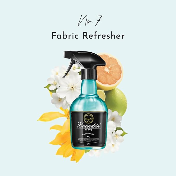 Laundrin Fabric Refresher Spray, Pet Odor Eliminator for Home, Room Essentials Fabric Spray, Odor & Bacteria Removal for Mattress, Curtain, Sofa, Carpet, Furniture, and Bedding - 300ml, No. 7