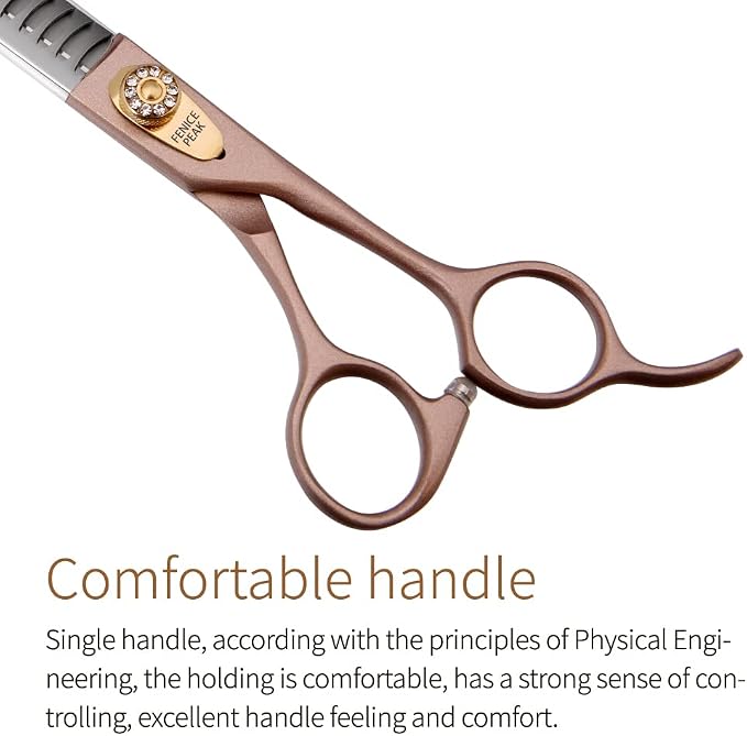 Thinning Shears for Dogs and Cats Rose Gold Pet Grooming Scissors Chunkers Shears 440C Stainless Steel Professional Dog Trimming Scissors 8''