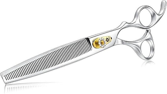 Dream Reach Thinning Dog Scissors - 8 Inch Professional Pet Grooming Shears with Adjustable Screw
