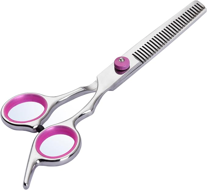 Dog Grooming Scissors,Pet Hair Scissors with Safety Round Tips Heavy Duty Titanium Stainless Steel Professional Dogs Cats Pets Grooming Shears (Teeth clipper)