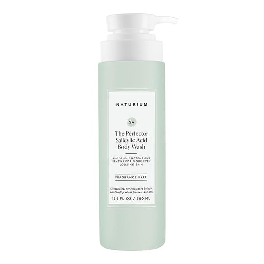 Naturium The Perfector Salicylic Acid Body Wash, Gentle & Smoothing Cleanser, 16.9 oz