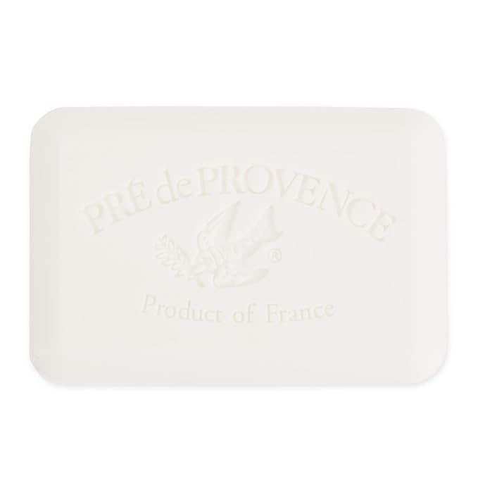 Pre de Provence Artisanal Soap Bar, Enriched with Organic Shea Butter, Natural French Skincare, Quad Milled for Rich Smooth Lather, 8.8 Ounce, Sea Salt