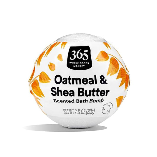 365 by Whole Foods Market, Oatmeal & Shea Butter Scented Bath Bomb, 2.8 Ounce
