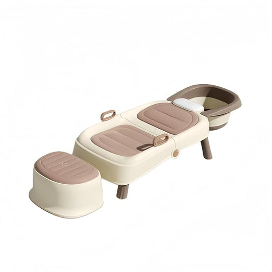 Portable Hair Washing Station,Hair Washing Station for Kids,Baby Bath seat Chair,Foldable Shampoo Chair for Kids,Toddlers,Pregnant Women, Adults,Older People(3,70inch)
