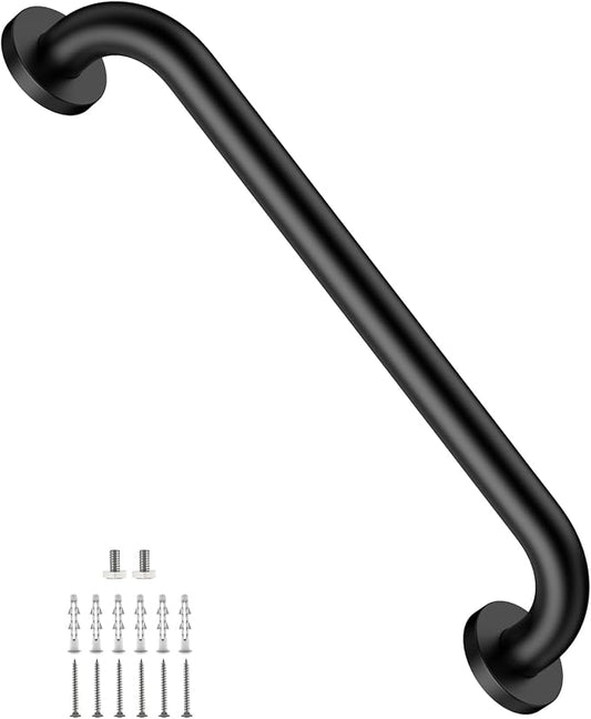20 Inch Stainless Steel Shower Grab Bar,ZUEXT Oil Rubbed Black Shower Handle,Bathroom Balance Bar,Safety Hand Rail Support Bar for Handicap Elderly Injury,Senior Assist Bar,Wall Concealed Mount Handle