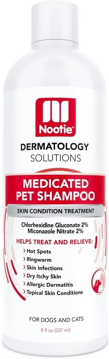 Medicated Pet Shampoo Soap Free Dermatology Solution for Dog Skin Conditions (8 Ounce)