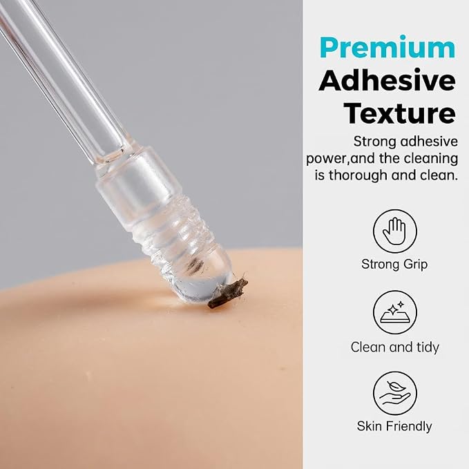 Sticky Ear Cleaning Stick, 2026 Upgrad Ear Wax Removal Tool for Adults (24pcs, Small) | Sticky Ear Cleaner Picks with Soft Rubber Head, Washable Reusable Adhesive Earwax Cleaning Tools for Daily Ear Care
