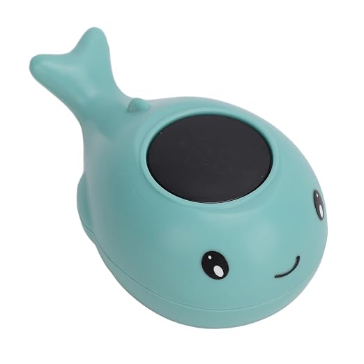 Baby Bath Temperature Cute Whale Design, Toddler Shower Temperature Sensor for Safe Bathtime (Green)