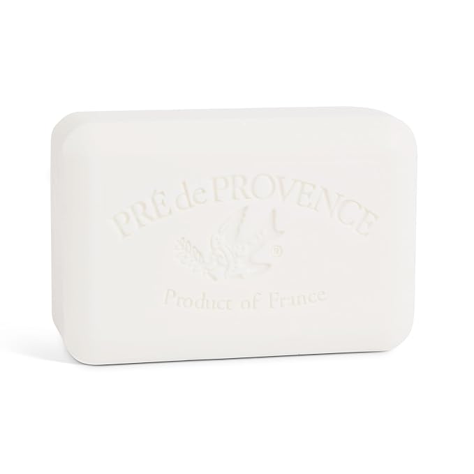 Pre de Provence Artisanal Soap Bar, Enriched with Organic Shea Butter, Natural French Skincare, Quad Milled for Rich Smooth Lather, 8.8 Ounce, Sea Salt