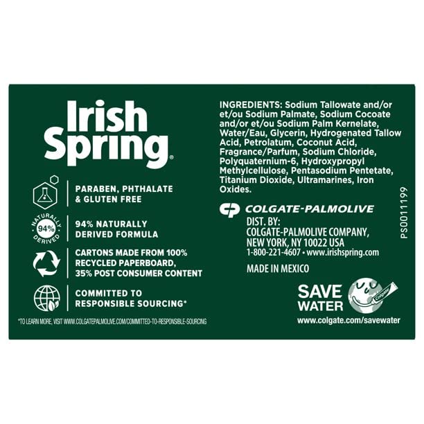 Irish Spring Moisture Blast (2) Bars 3.2 Oz