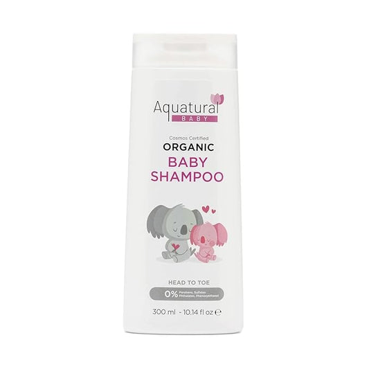 Organic Baby Shampoo - Plant-Based, Vegan & Gentle for Toddler, Moisturizing, Softens Hair - Girls & Boys Newborns, Kids Shampoo Natural for Sensitive Skin (10.14 fl oz)